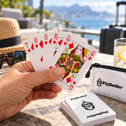 Flybutler Playing Cards - 100 % plast