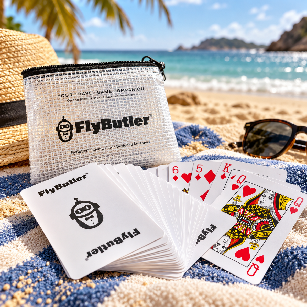 Flybutler Playing Cards - 100 % plast