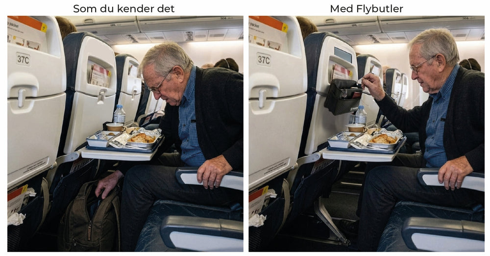 Ingen plats för telefon och glasögon